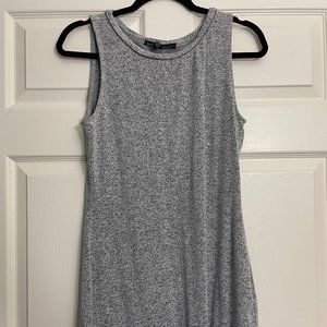 Sleeveless Gray Business Casual Dress